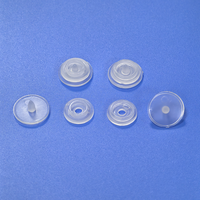 Bouton-pression en résine transparente T3 VT3 en plastique transparent 10mm 11mm