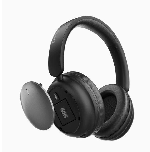 Factory Selling New Replaceable Battery Wireless Over-Ear ANC Headphones Low Latency for PC/PS4 Sports Hi-Fi Sound