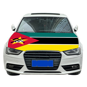 Drapeau <span class=keywords><strong>de</strong></span> couverture <span class=keywords><strong>de</strong></span> moteur <span class=keywords><strong>de</strong></span> capot <span class=keywords><strong>de</strong></span> voiture du Mozambique 87% Polyester + 13% Spandex résistant à l'usure Durable personnalisé pour les agences <span class=keywords><strong>de</strong></span> voyages - Product Image 6