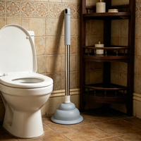 Déboucheur de toilettes à poignée robuste, déboucheur de drain à forte aspiration, ventouse manuelle en forme de calebasse pour toilettes