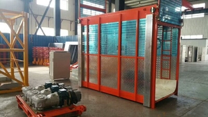 Double Kandang Konstruksi <span class=keywords><strong>Hoist</strong></span> <span class=keywords><strong>SC200</strong></span> Bangunan Lift - Product Image 4