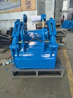 MONDE Godet d'excavatrice robuste 4-en-1 hydraulique combiné pour les opérations de creusement, de remblayage et de manutention de matériaux sur site