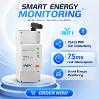 Capteur de surveillance de l'énergie intelligent sans fil certifié CE RS485 Modbus RTU WiFi Bluetooth BLE pour rail DIN, compatible IoT, pour systèmes solaires photovoltaïques, EMS et BMS