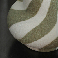 Vase à fleurs en céramique et porcelaine, style nordique moderne, haut, avec ruban, pour décoration de table, personnalisable, OEM/ODM, vente en gros