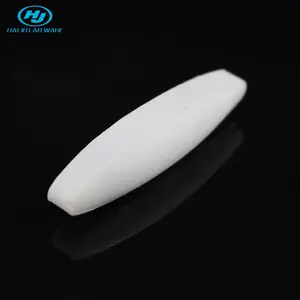 Lab Equipment Egg/Oval Shape PTFE Magnetic Stir Bars White Color