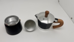 Ensemble de <span class=keywords><strong>cafetière</strong></span> Moka en aluminium 6 tasses, machine <span class=keywords><strong>à</strong></span> expresso avec isolation thermique pour usage domestique - Product Image 3