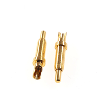 Connecteur de contact à ressort SMT Pogo Pin pour PCB, broches en alliage de laiton plaqué or, contacts de fraisage, broches droites, contact de soudure