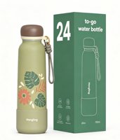 Bouteille d'eau isotherme Hong Ling, très vendue, en acier inoxydable de qualité alimentaire, flacon sous vide pour boissons