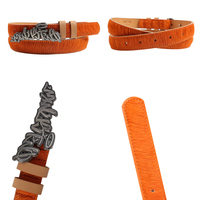 Boucle en cuir véritable ceinture en fausse fourrure boucle de mode fabricant d'accessoires de ceinture personnalisée