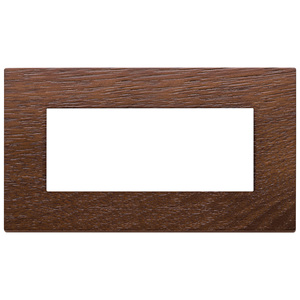 Plaque murale en noyer américain 15,65 po x 9,7 po avec découpe rectangulaire pour interrupteurs - Product Image 1