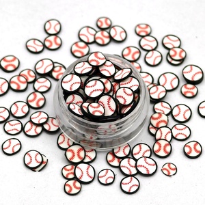 Fette di argilla polimerica fai da te Softball calcio e pallacanestro cospargere argille per artigiani e finti mestieri - Product Image 2