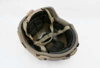 Casque d'entraînement tactique avec rail latéral et système de suspension, équipement de défense personnelle pour un entraînement sécurisé