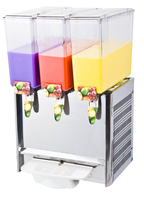 Distributeur de jus de fruits électrique avec moteur, haute productivité, construction en plastique, robinet inclus