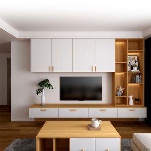Mueble de TV de Diseño Nuevo y Lujoso, Soporte Flotante Moderno para Montar en la Pared, Mueble de Madera para Sala de Estar - Product Image 1