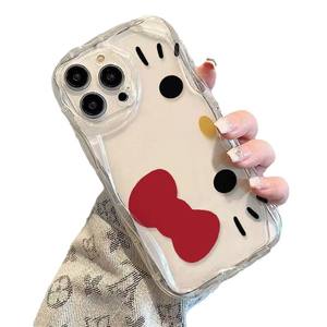 Custodia per telefono cellulare in TPU con stampa fiocco rosso grande con stampa gelato con bordo ondulato in Silicone per <span class=keywords><strong>Iphone</strong></span> 8 X Xr Xs Max <span class=keywords><strong>11</strong></span> 12 13 14 15 16 17 - Product Image 5