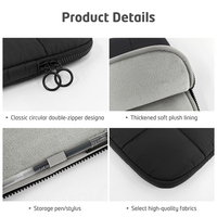 Étui pour ordinateur portable moderne souple de 13 à 14 pouces pour Macbook Air/Pro 13,3/13,6 et DellHP, étui pour ordinateur portable imperméable ajusté en noir