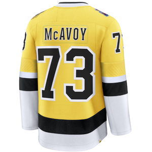 Camiseta de Hockey de los Boston Bruins para Hombre, Amarilla, McAvoy 73, Swayman 1, Pastrnak 88, Impresión por Sublimación - Product Image 6