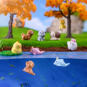 Mignon Mini Pendentif Jardin Aménagement Paysager Décoration DIY <span class=keywords><strong>Poisson</strong></span> pour Réservoir Ornement Mettant En vedette Escargot Noir Cochon <span class=keywords><strong>Poisson</strong></span> Micro Paysage Amusant - Product Image 3