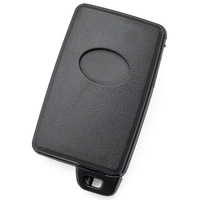 Boîtier de clé de voiture télécommande 4 boutons avec lame de secours non coupée pour réparation de clé de voiture, pièces de rechange