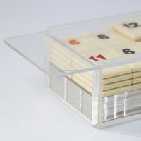 Tuile de rami personnalisée acrylique jeu ensemble Lucite Judaica cadeau juif
