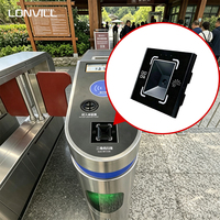 Lector de Tarjetas NFC LONVILL ISO14443 A/B, Escáner de Códigos QR para Autenticación de Múltiples Factores