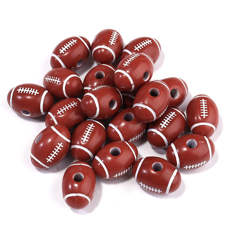 18*11mm football beads