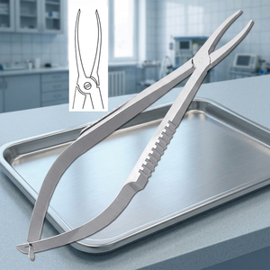Najmmy Gradle Cilia Forceps, instrument chirurgical manuel en acier inoxydable, certifié CE Classe I, pour opérations chirurgicales - Product Image 2