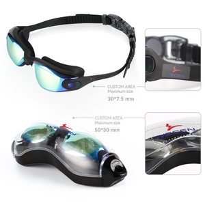 משקפי שחייה מקצועיים לתחרויות, עמידים למים, נגד אדים ונגד קרינת UV - Product Image 2