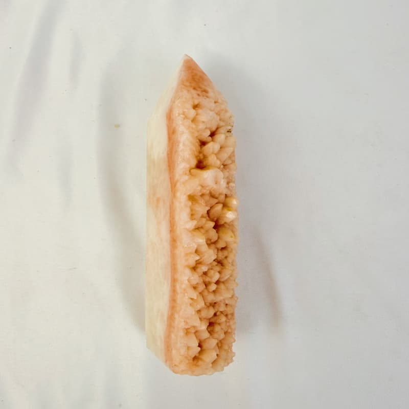 Wolf tooth calcite raw tower