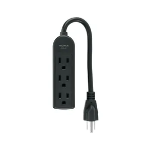 Módulo maestro con 48 unidades, multicontacto doméstico de 3 entradas, negro VOLTECK - Product Image 1