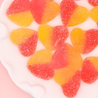 Fabrieksdirect hartvormige liefdesgummy's, suikergecoate, gevulde fruitgelei, groothandel, bulk, feestcadeau