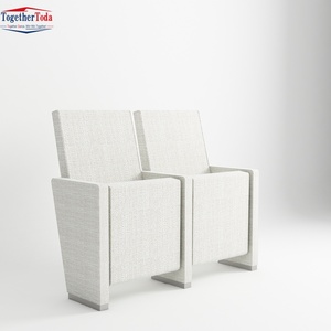 Silla Plegable de Hierro y Tela de Alta Calidad para Iglesia, Hotel, Salón Comercial, Teatro, Auditorio, Moderna, Venta al Por Mayor - Product Image 6