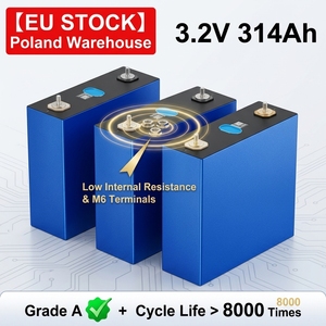 Celdas prismáticas LiFePO4 de grado A de 3.2V 314Ah en stock en Ucrania y Polonia, envío para fábricas de paquetes de almacenamiento de energía en <span class=keywords><strong>Europa</strong></span> <span class=keywords><strong>del</strong></span> <span class=keywords><strong>Este</strong></span> - Product Image 1