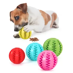 Hochwertiger Haustier Zahnreinigungsball interaktiver Hund Welpen-Training Ball-Spielzeug Haustier Hund Outdoor-Übung Kaugeballspielzeug