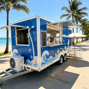 Carrito de Té de Burbujas, Carrito de Bebidas, Carrito de Jugos Móvil, Remolque de Café, Camión de Comida, Remolque de Comida para Negocios de Catering Comercial, Armarios para Remolques de Comida - Product Image 3