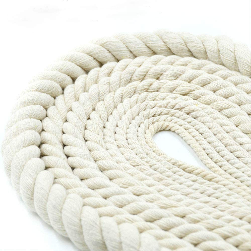 Thick Rope 10mm Macrame Rope White 15M Soft Cotton Rope