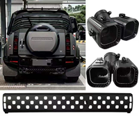 Embout d'échappement quadruple noir mat OEM en gros LR129997 avec plaque de finition pour Land Rover Defender
