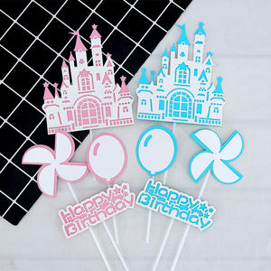 Hotsale Castle Cake Box para Cake Topper Cupcake Topper suministros de fiesta de cumpleaños para niña <span class=keywords><strong>princesa</strong></span> - Product Image 3