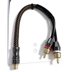 Dual-Channel RCA Car Fully Shielded Nylon Braided Custom Audio <b>Cable</b> - Product Image 2