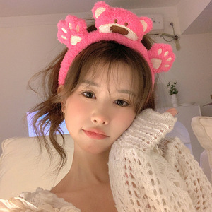 Wholesale Plush Cute Animal Hair <strong>Headband</strong> Party Casual Home <strong>Ladies</strong> <strong>Headband</strong> - Product Image 4