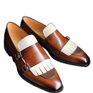 Mocassins à pampilles en cuir de veau, faits main, de haute qualité, à enfiler, pour homme, décontractés, couleurs peintes à la main, été automne - Product Image 2