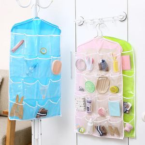<b>Wall</b>-mounted 16-compartment wardrobe <b>storage</b> bag for underwear and socks; <b>hanging</b> <b>storage</b> organization bag. - Product Image 1