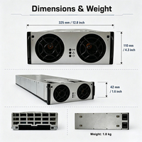 Module redresseur HE Flatpack2 241115.100, alimentation fiable à haute efficacité pour système de gestion de charge de batterie