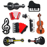 Multiple Capacity PVC Piano Keyboard USB Flash Drive Musical Instrument Pendrive Custom Logo Music Themed Corporate Gift Memory