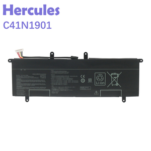 C41N1901 4ICP6 0B200-03520100 0B200-03520000แบตเตอรี่แล็ปท็อป60/72สำหรับ <span class=keywords><strong>Asus</strong></span> <span class=keywords><strong>Zenbook</strong></span> <span class=keywords><strong>Duo</strong></span> UX481FA แบตเตอรี่โน้ตบุ๊กแบบชาร์จไฟได้ - Product Image 1