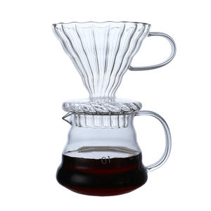 Teko Kopi Kaca 600ML, Corong Kopi, Cangkir Filter, Pembuat Kopi Manual, Teko Berbagi Aroma, Cangkir Filter Kaca - Product Image 1
