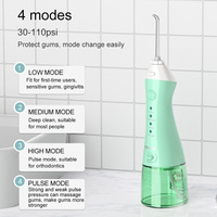 4 Modi 280 ML Wiederaufladbarer Tragbarer Kunststoff-Wasserflosser Kabelloser Zahnreiniger Haushalts-Munddusche Zahnreiniger