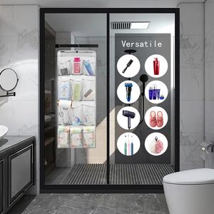 Mesh <b>Shower</b> Organizer 12 Pockets Hanging <b>Caddy</b> Quick Dry Bathroom Storage for Toiletries Wall Mounted Rectangular 60X70cm - Product Image 2