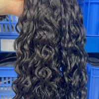 Mèches de cheveux naturels ondulés bruts, cheveux vierges réguliers, tissage de cheveux humains cambodgiens, double trame, emballage personnalisable