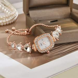 Nuevo Reloj Deportivo de Lujo para Estudiantes con LED Digital, Diseño Ovalado, Cronógrafo, Alarma, Cordón Elegante y Incrustaciones de Diamantes en Forma de Corazón - Product Image 3